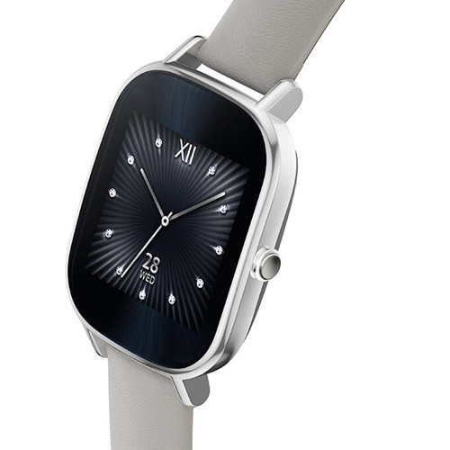 Asus ZenWatch 2 Silver Case with Leather Strap Khaki Smartwatch  (1.45 inch Khaki)