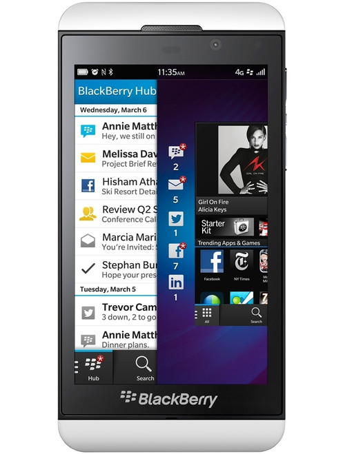 BLACKBERRY Z10 16GB WHITE 4G LTE VERIZON / PAGEPLUS LTE & GSM UNLOCKED