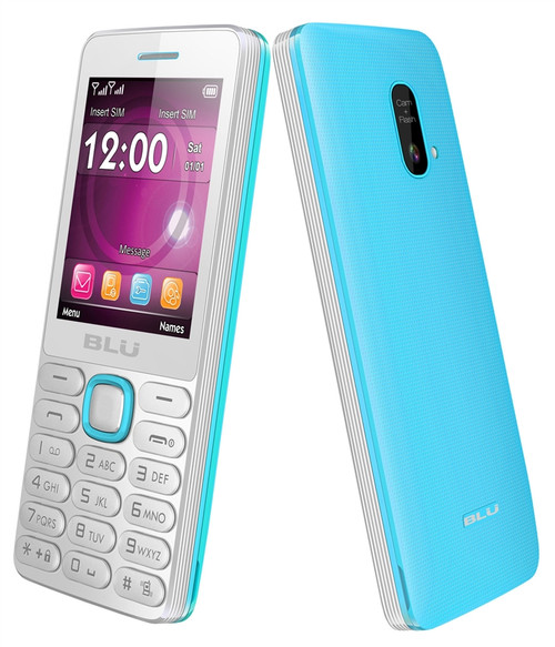 BRAND NEW BLU JANET L T230 WHITE/BLUE DUAL-SIM