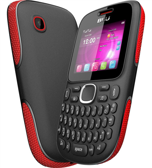 BRAND NEW BLU SAMBA TV Q170T BLACK/RED QX