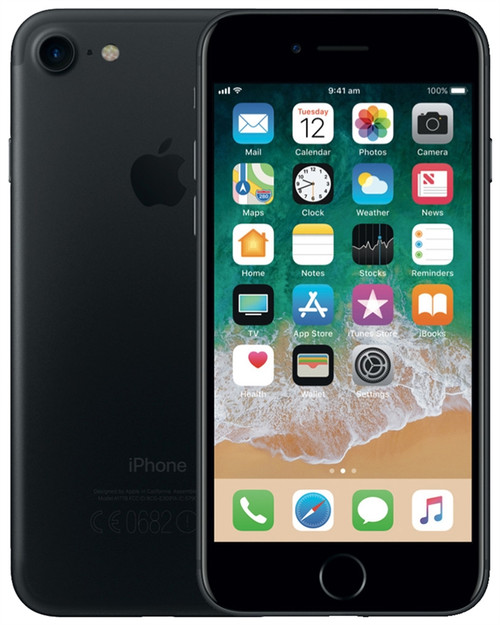 A-STOCK APPLE IPHONE 7 BLACK 128GB 4G LTE GSM UNLOCKED HANDSET ONLY
