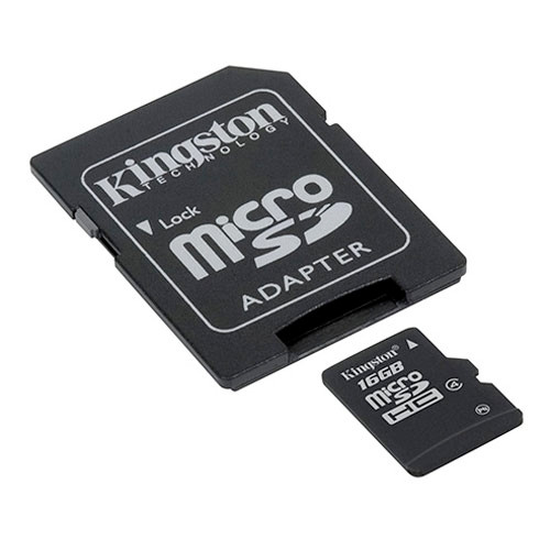KINGSTON 16GB MICRO SDHC CLASS 4 WITH SD ADAPTER WHOLESALE  RETAIL PACKAGE