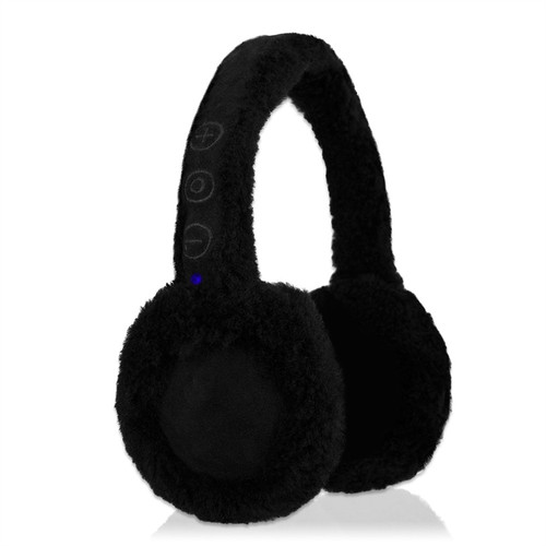 BRAND NEW NOISEHUSH BT500 BLACK BLUETOOTH EARMUFF HEADPHONES WITH MIC