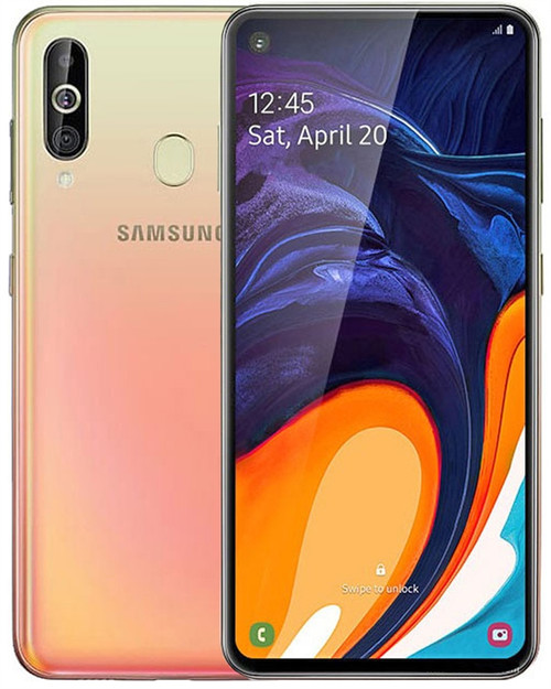 SAMSUNG GALAXY A60 COCKTAIL ORANGE 64GB 4G LTE GSM UNLOCKED - FACTORY REFURBISHED