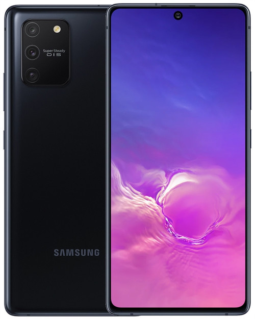 SAMSUNG GALAXY S10 LITE PRISM CRUSH BLACK 128GB 4G LTE GSM UNLOCKED - FACTORY REFURBISHED
