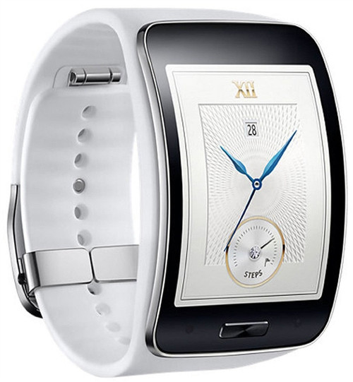 Samsung Galaxy Gear S R750W Smart Watch W/ Curved Super AMOLED Display White QX