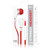 BRAND NEW NOISEHUSH NX80 WHITE / RED PREMIUM HANDSFREE 3.5MM STEREO HEADSET WITH MIC BRAND NEW NOISEHUSH NX80 WHITE / RED PREMIUM HANDSFREE 3.5MM STEREO HEADSET WITH MIC