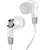 BRAND NEW NOISEHUSH NX85 WHITE / GRAY PREMIUM HANDSFREE 3.5MM STEREO HEADSET WITH MIC