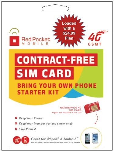 Wholesale Red Pocket Gsm-tmob SIM $24.99 | TG Wireless