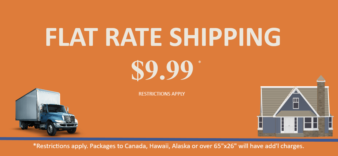 Flat Rate Shipping *