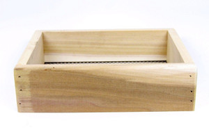 Standard Wood Dirt Sifter - Diamond Mesh