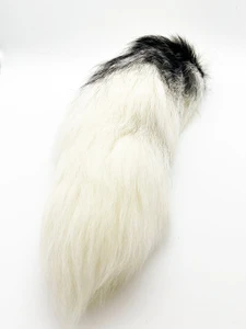 Artic Marble Fox Tail on Ball Chain