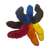 Bright Dyed Fox Tails on Ball Chain