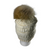 Fur Pom-Pom Beanie - White Knit - Dakota Fur Company