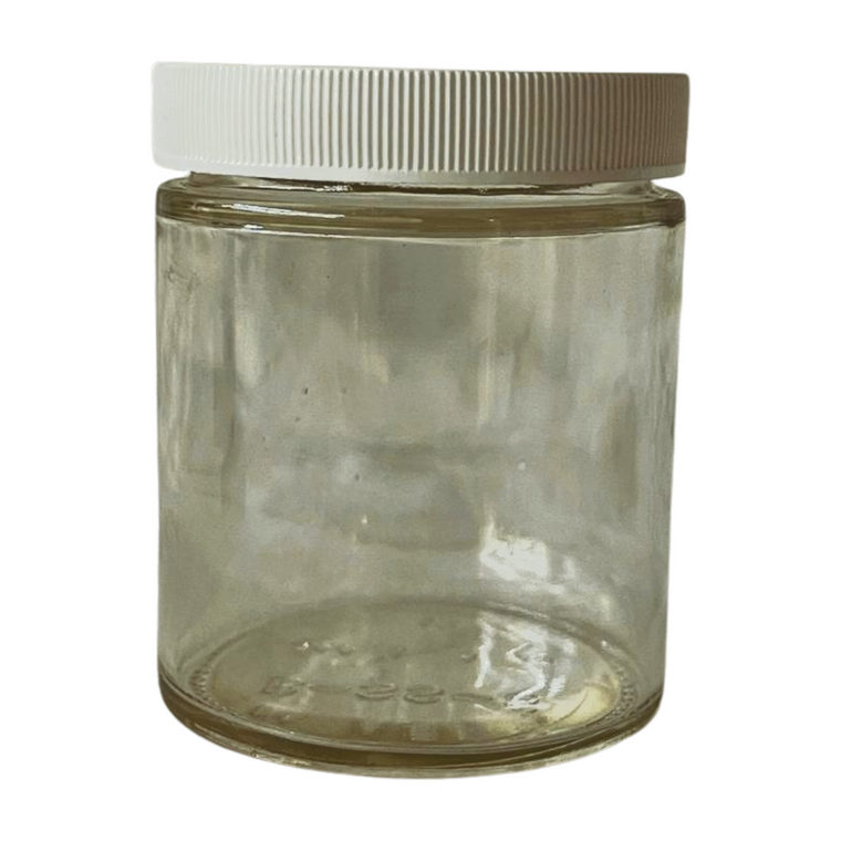 6 oz Glass Jar with Plastic Lid