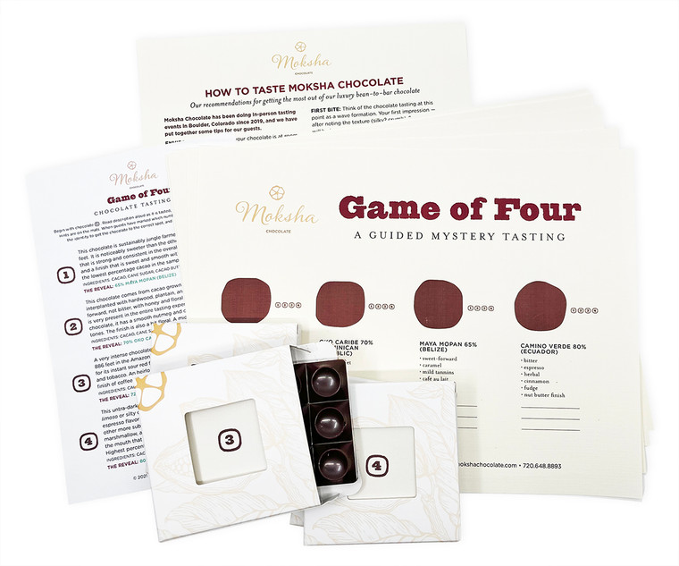 Host your own chocolate tasting! Single origin cocoa from different parts of the world