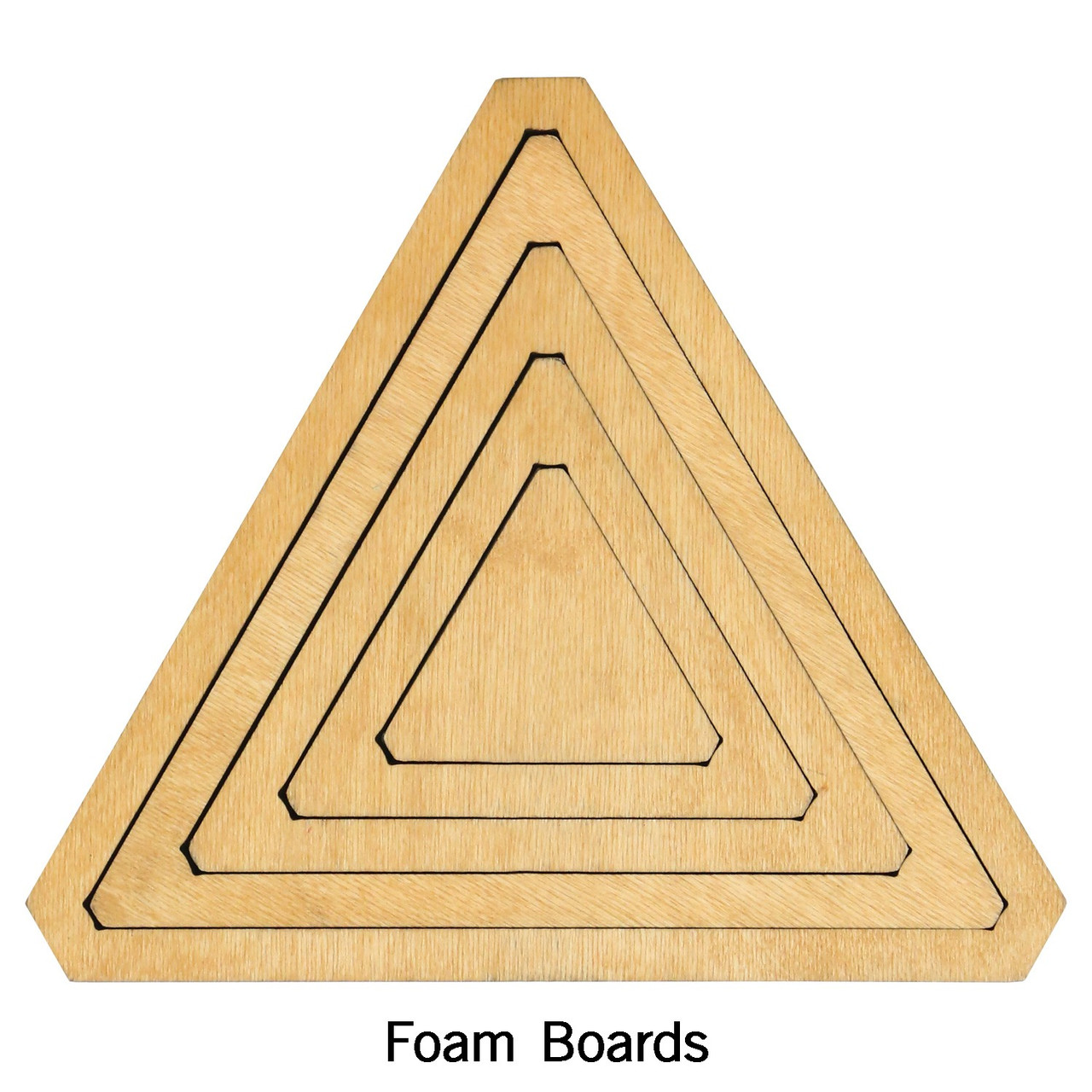 Bullseye Equilateral Triangles-Even-2", 4", 6", 8" Finished Sides for Studio-2784
