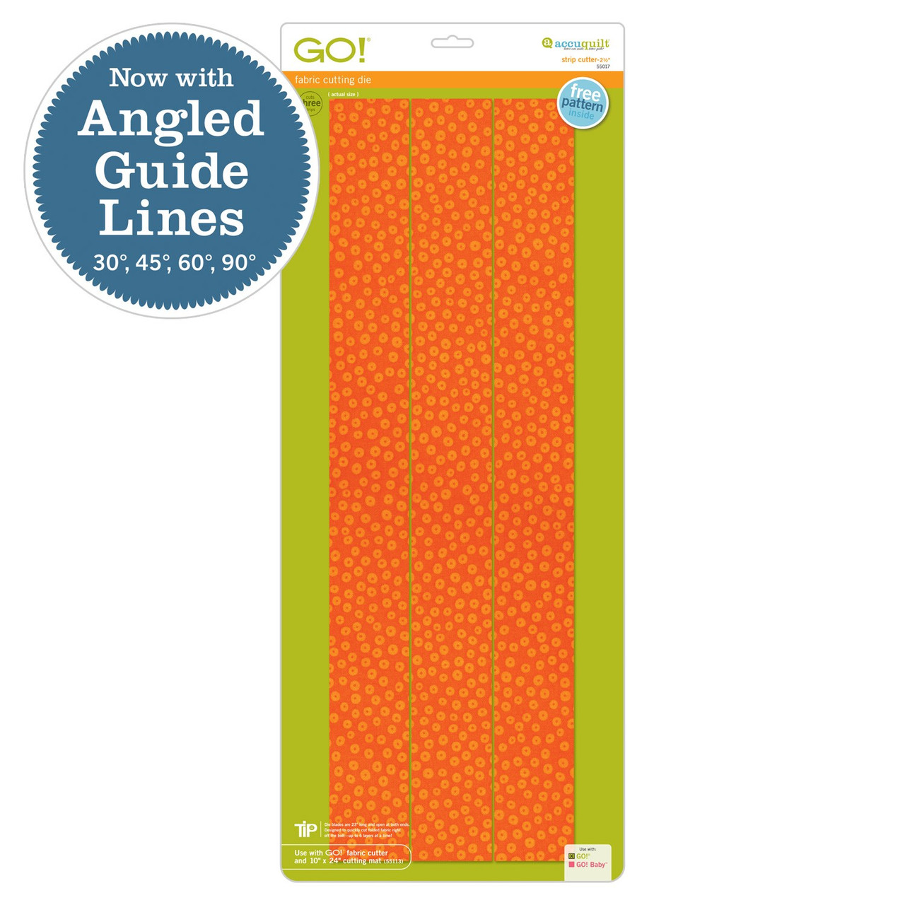 GO! Strip Cutter-2 1/2" (2" Finished) 3 Strips-0