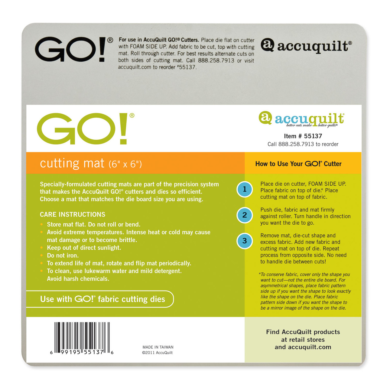 GO! Cutting Mat-6" x 6" (55138)