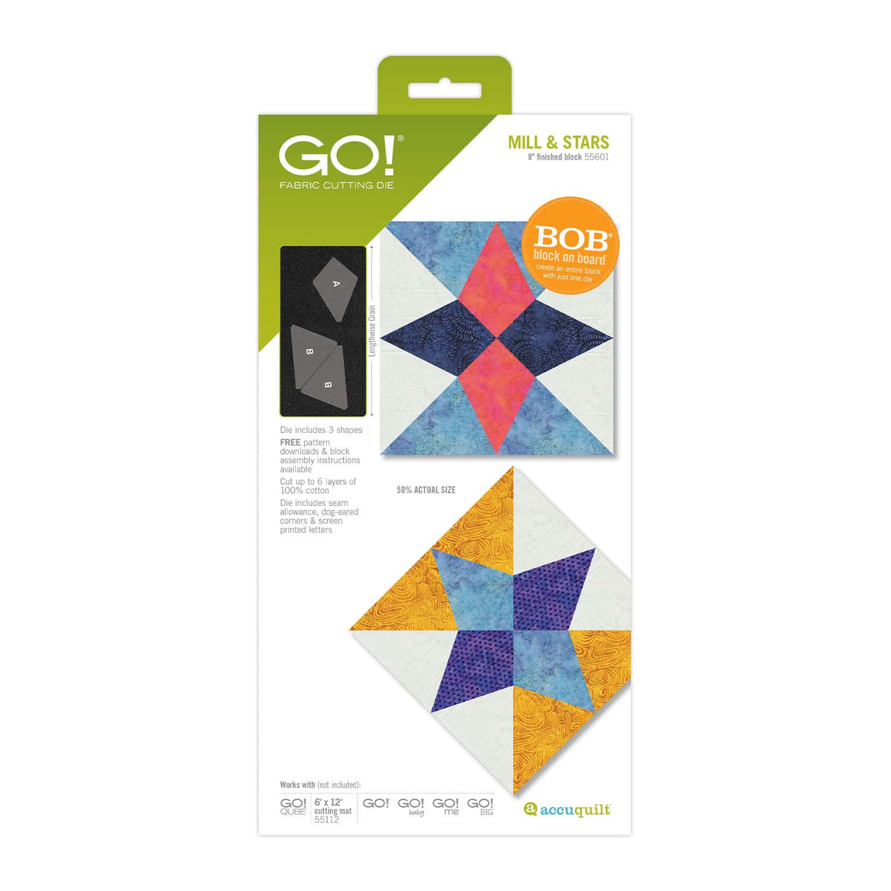 go! mill &amp; stars 8" finished die
