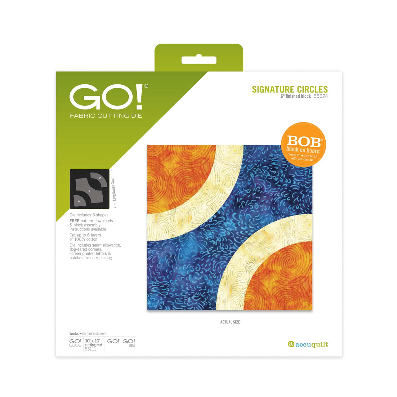 go! signature circles 6" finished die