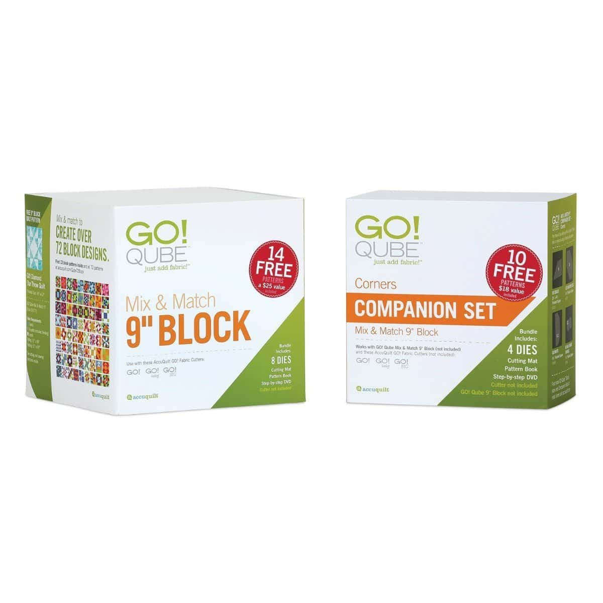Two GO! Qube block sets for quilting projects in New South Wales.