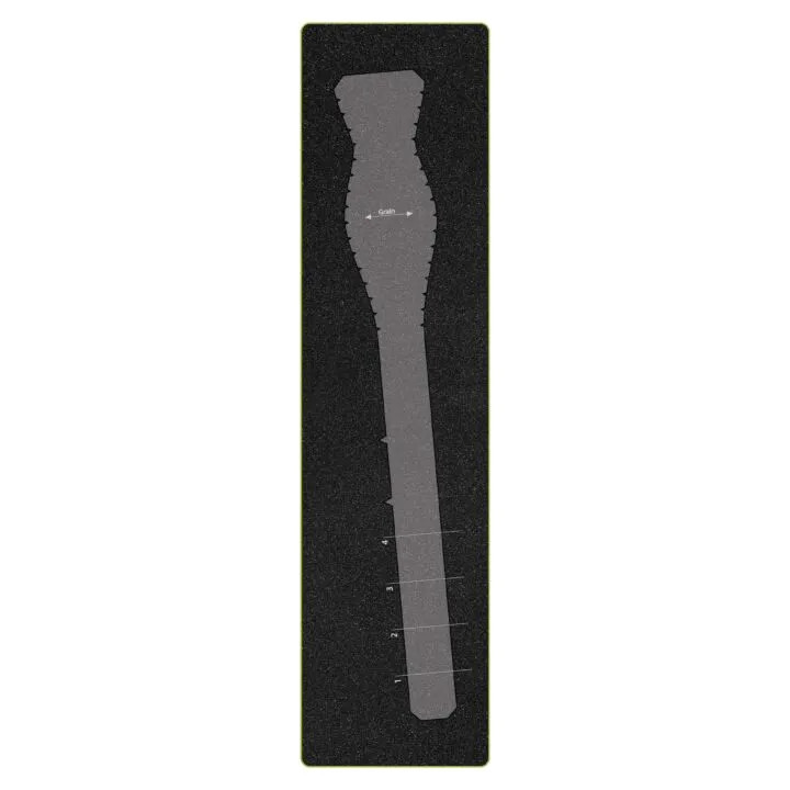Sewing template for precision cutting at a West Gosford NSW sewing business.