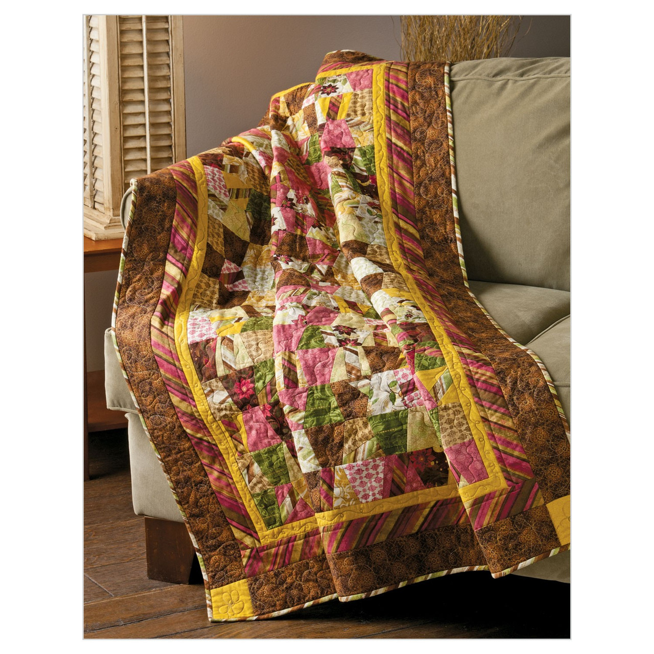 Quilted Curves & Strips with the AccuQuilt GO! Pattern Book-2516