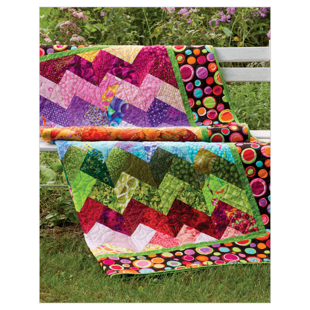 Quilted Curves & Strips with the AccuQuilt GO! Pattern Book-2518
