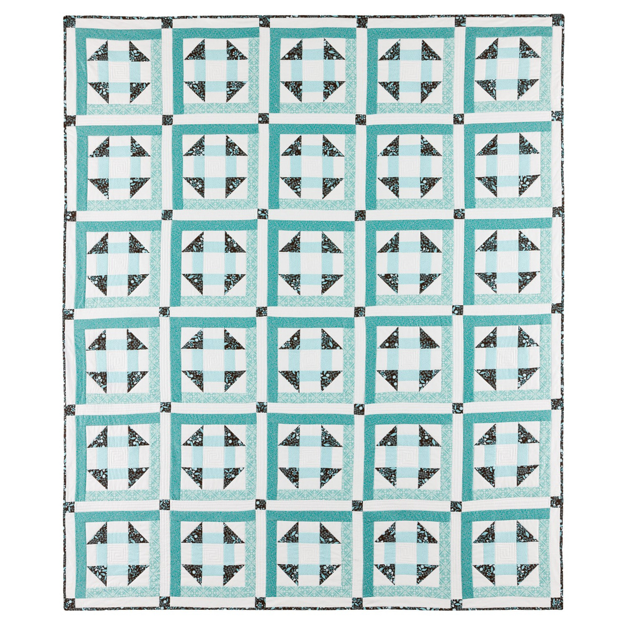 GO! Seafoam Churn Dash Quilt Pattern-3026