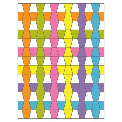 GO! Tumbler Bright Baby Quilt Pattern (drawing)