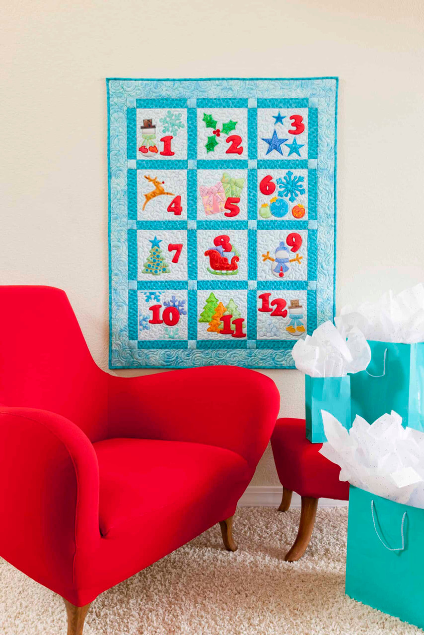 GO! 12 days of Winter Bliss Wall Hanging (lifestyle)