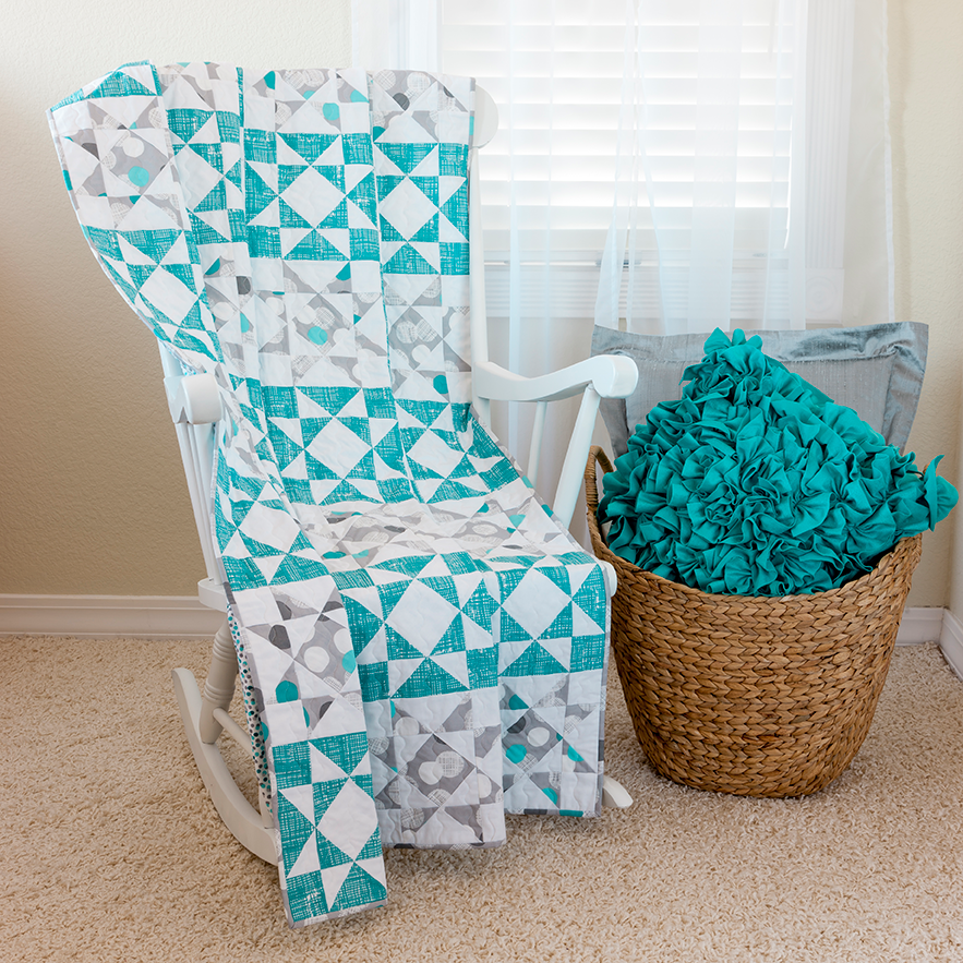 GO! Qube 8" Diamond Star Throw Quilt-0