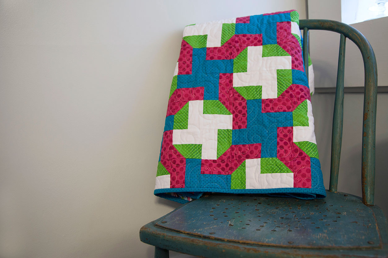 GO! Qube 6" Cutting Edge Throw Quilt -3447