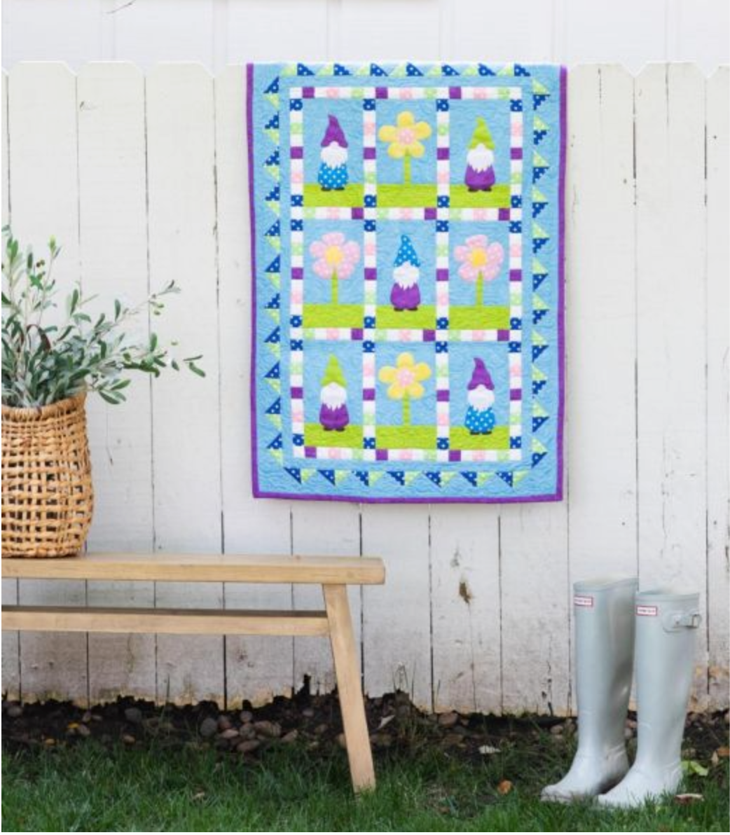 GO! Gnomes in the Garden Wall Hanging Pattern