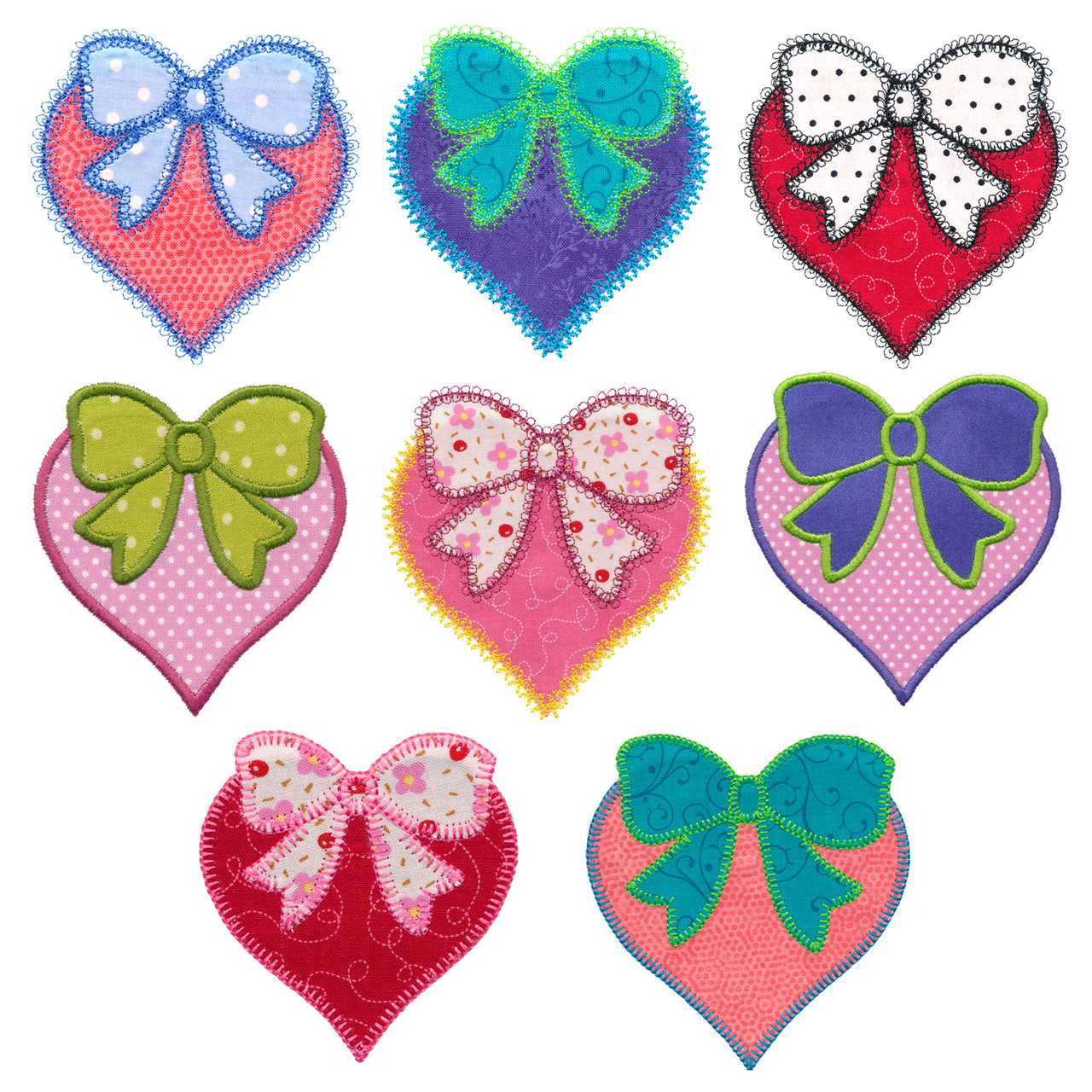 hearts w bows group