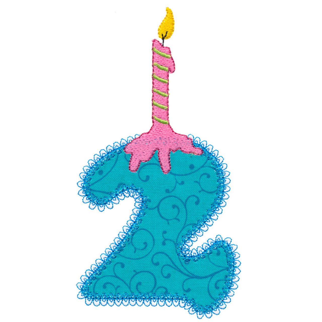 Numbers with candles 2