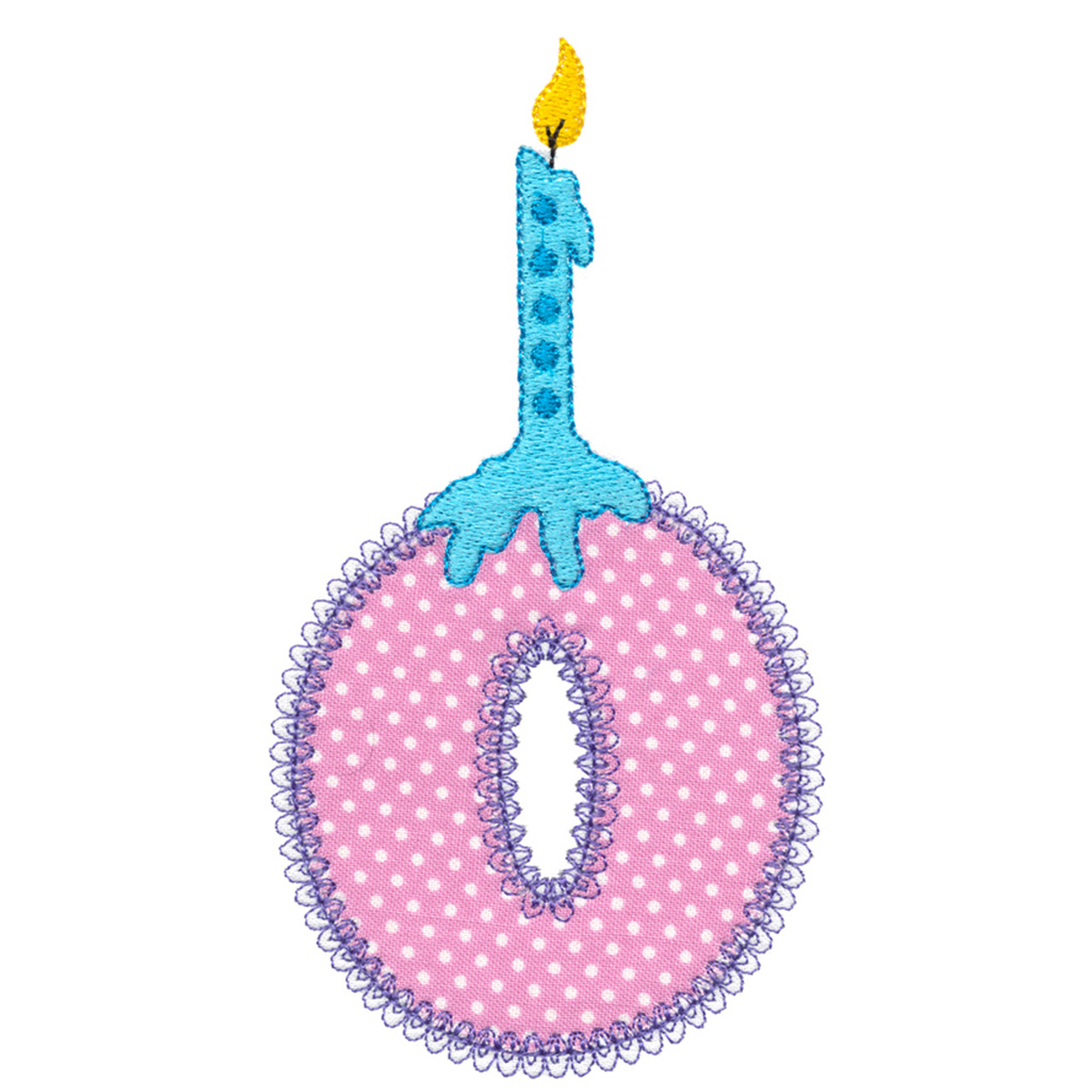 Numbers with candles 0