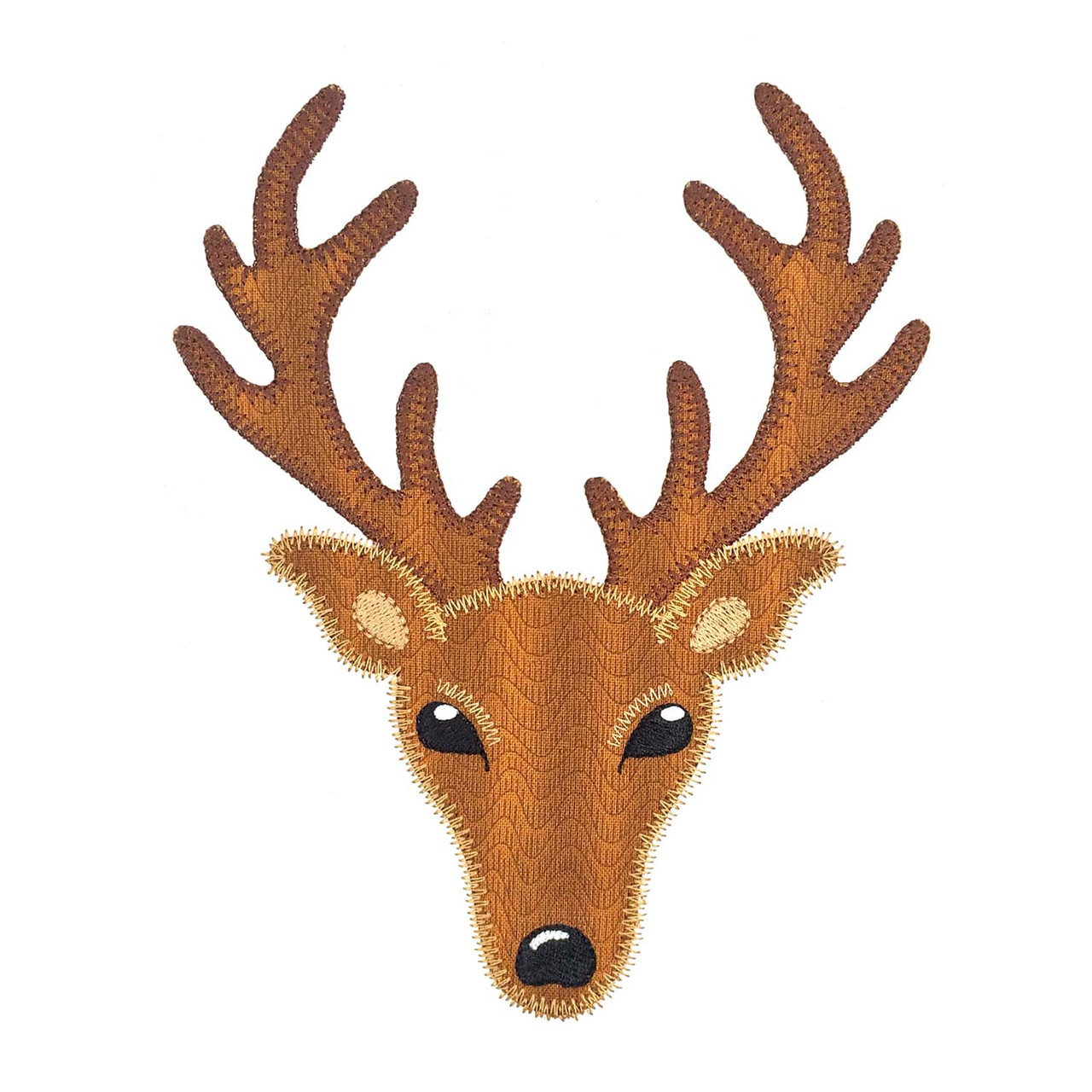 go! deer head set embroidery patterns by v stitch designs