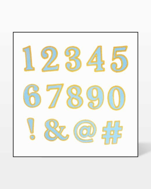 go! classic 2" numbers &amp; symbols embroidery designs