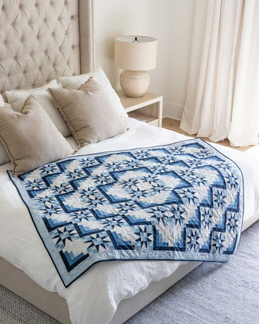 go! parallel logs throw quilt pattern