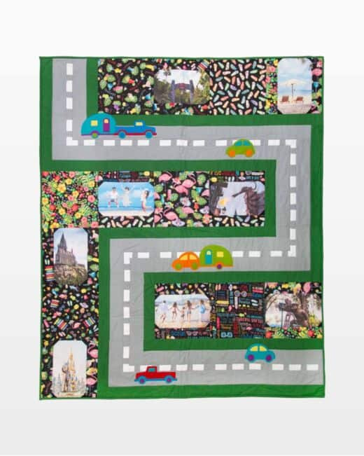 go! two lane vacation throw quilt pattern