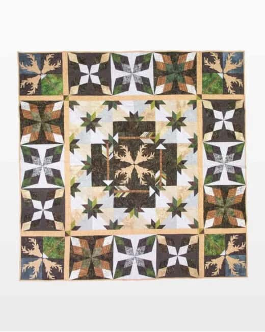 go! deer hunt throw quilt pattern