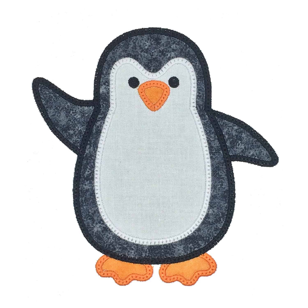 go! penguin set embroidery patterns by v stitch designs