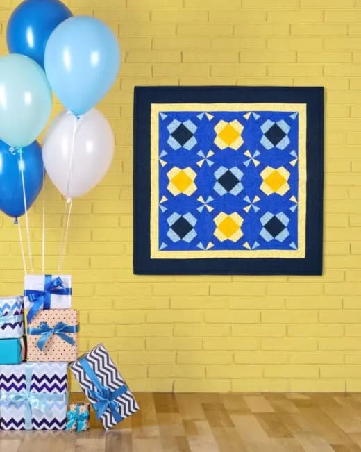 go! piñata party hats wall hanging pattern