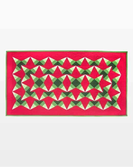 go! christmas stars table runner pattern
