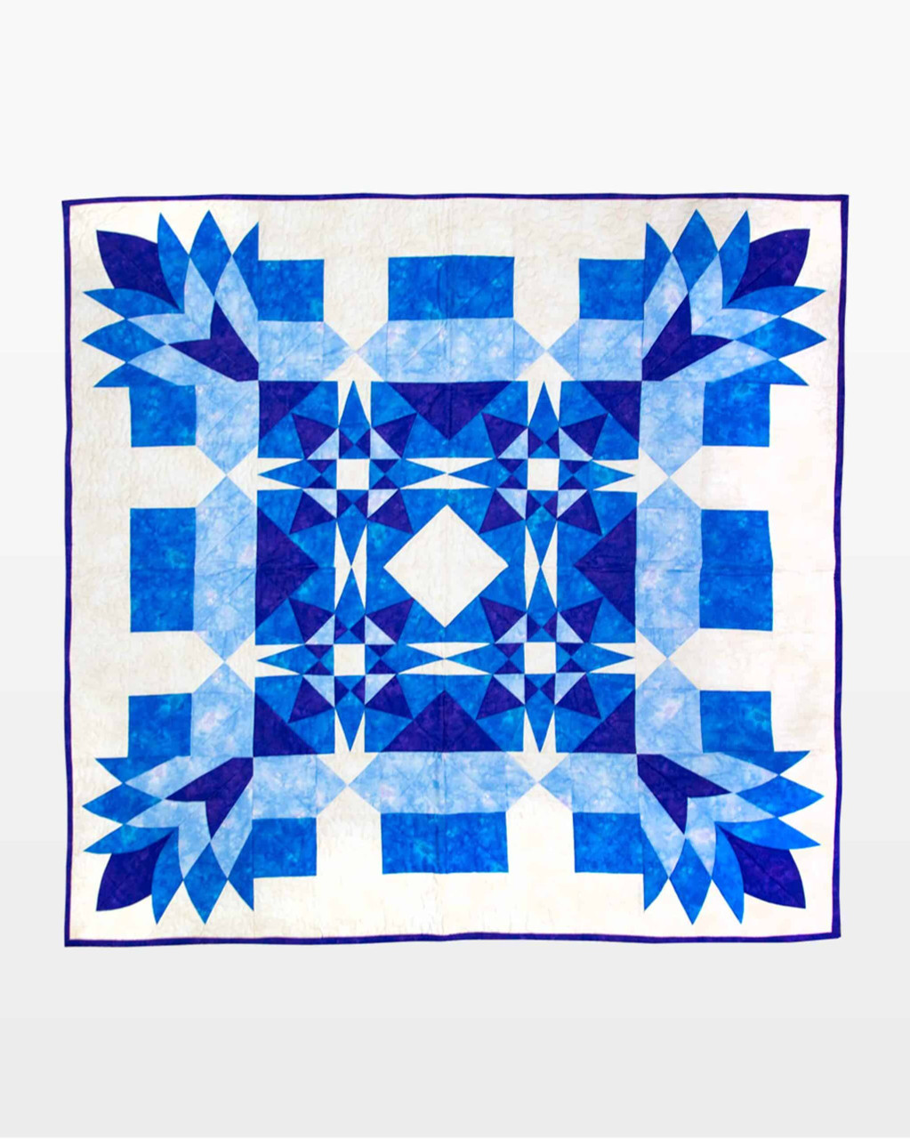 go! carolina blossoms throw quilt pattern