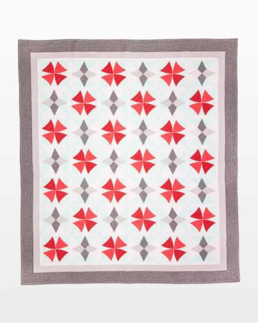 go! winter windows throw quilt pattern