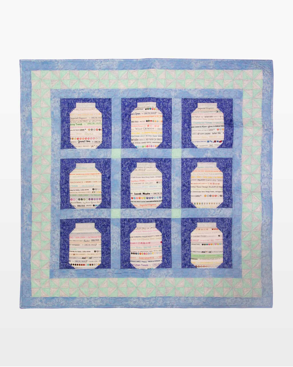 go! canning jar pantry throw quilt pattern