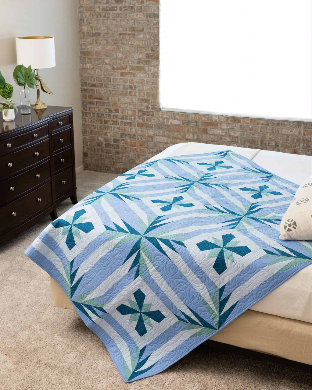 go! palm oasis throw quilt pattern